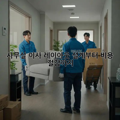 사무실 이사? 레이아웃 설계부터 비용 절감까지!