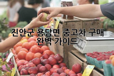 진안군 용담면 중고차 구매 완벽 가이드