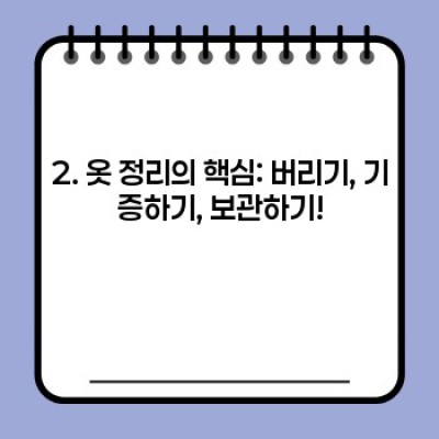 2024년 새해맞이! 옷장 정리 끝판왕 가이드: 옷 정리, 수납, 스타일링까지 완벽 정복!