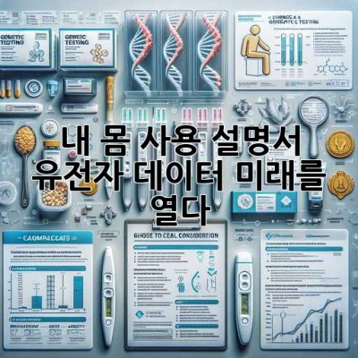 내 몸 사용 설명서🧬: 유전자 데이터, 미래를 열다!