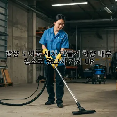 ✨광양 도이동✨ 새차 만들기! 차량 내부 청소로 중고차 가치 UP! 🚗💨