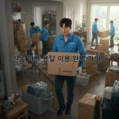 원룸 이사, 용달 이용 완벽 가이드!