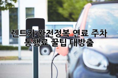 🚗 렌트카 완전정복! 연료⛽️ 주차🅿️ 통행료💰 꿀팁 대방출!